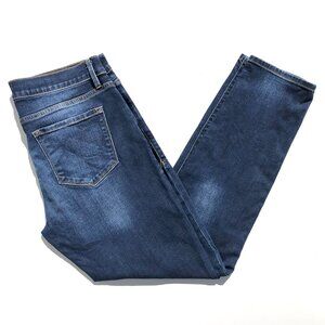Frame Le Garcon Jeans Women 28 Blue Dark Wash Mid Rise Boyfriend Ankle LGJ779